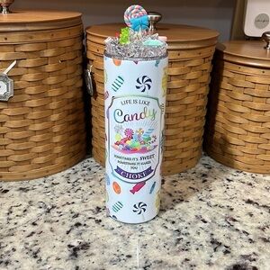 20oz metal sublimation candy tumbler.